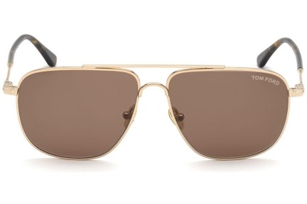 Ochelari de soare Tom Ford FT0815 28E Pilot Aurii