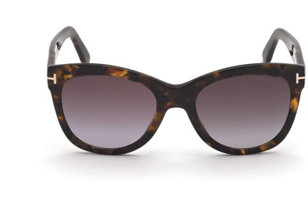 Ochelari de soare Tom Ford FT0870 52T Cat Eye Havana