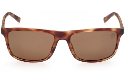 Ochelari de soare Timberland TB9266 52H Polarized Dreptunghiulari Havana