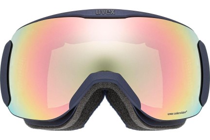 Ochelari de schi uvex downhill 2100 WE Navy Mat Lentilă unică | Shield Albaștri