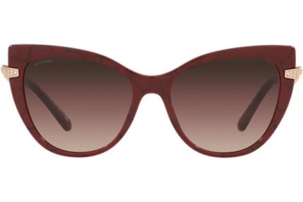 Ochelari de soare Bvlgari BV8236B 5500E2 Cat Eye Roșii