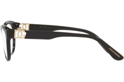 Ochelari Dolce & Gabbana DG3342 501 Cat Eye Negri