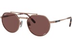 Ochelari de soare Ray-Ban Jack II Titanium Chromance Collection RB8265 3140AF Polarized Rotunzi Aurii