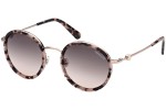 Ochelari de soare Moncler ML0195 55B Rotunzi Havana