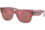 Ochelari de soare Ray-Ban Mega Wayfarer RB0840S 66372K Pătrați Roz