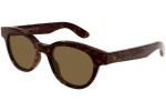 Ochelari de soare Alexander McQueen AM0383S 007 Rotunzi Havana