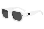 Ochelari de soare Dsquared2 ICON0009/S VK6/IR Dreptunghiulari Albi