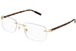 Ochelari Mont Blanc MB0221O 011 Dreptunghiulari Aurii