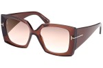 Ochelari de soare Tom Ford Jacquetta FT0921 48G Pătrați Maro