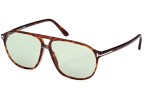 Ochelari de soare Tom Ford FT1026 54N Pilot Havana