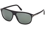 Ochelari de soare Tom Ford FT1027 01R Polarized Pilot Negri