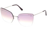 Ochelari de soare Tom Ford Camilla FT0682 16Z Cat Eye Argintii