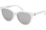 Ochelari de soare Moncler Maquille ML0283 21C Cat Eye Albi