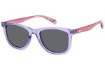 Ochelari de soare Polaroid Junior PLD8060/S 789/M9 Polarized Dreptunghiulari Violeți