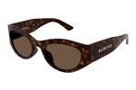 Ochelari de soare Balenciaga BB0330SK 002 Rotunzi Havana