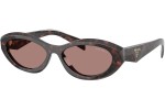 Ochelari de soare Prada PR26ZSF 17N60B Dreptunghiulari Havana