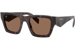 Ochelari de soare Prada PRA06S 17N06B Dreptunghiulari Havana