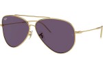 Ochelari de soare Ray-Ban Aviator Reverse RBR0101S 001/1A Pilot Aurii