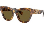 Ochelari de soare Miu Miu MU01YS 14L09Z Cat Eye Havana