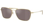 Ochelari de soare Ray-Ban Caravan Reverse RBR0102S 001/LB Polarized Dreptunghiulari Aurii