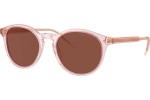 Ochelari de soare Giorgio Armani AR8211 6073C5 Rotunzi Roz