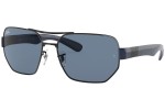 Ochelari de soare Ray-Ban RB3672 002/80 Dreptunghiulari Negri