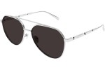 Ochelari de soare Alexander McQueen AM0478S 001 Pilot Argintii