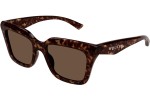 Ochelari de soare Alexander McQueen AM0473S 002 Pătrați Havana