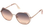 Ochelari de soare Guess GU7696-S 28B Oversize Aurii