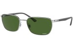 Ochelari de soare Ray-Ban Chromance Collection RB3684CH 003/P1 Polarized Dreptunghiulari Argintii